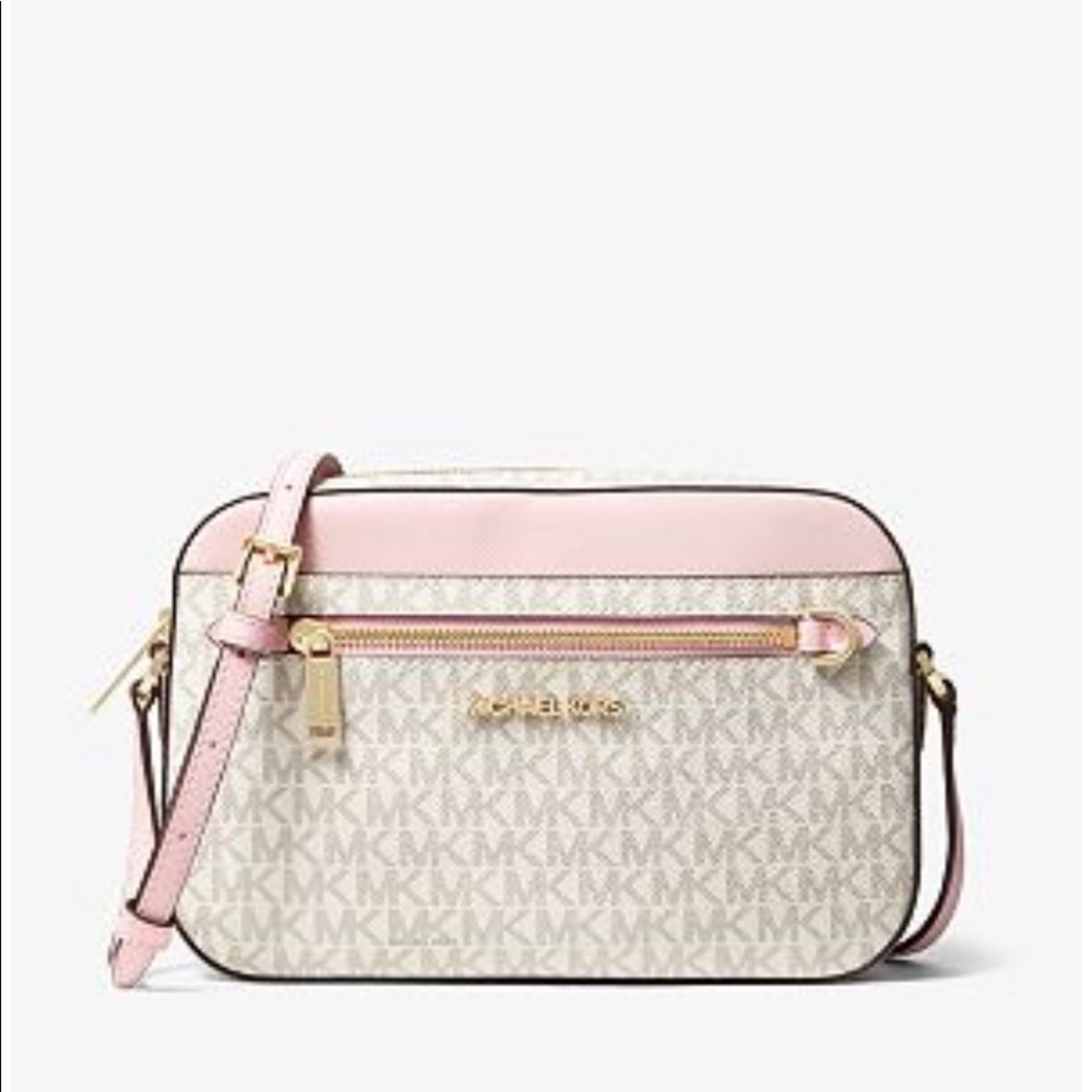 Brand New Michael Kors Jet Set Large Logo Crossbody Bag